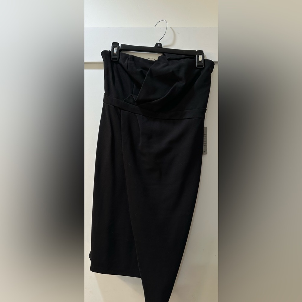 S Love and Design Asymmetrical Strapless Dress